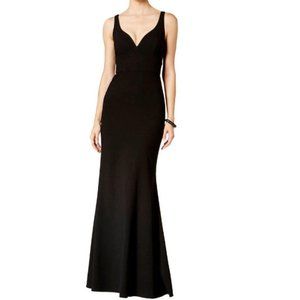 JILL STUART Black Sweetheart Neck Formal Gown